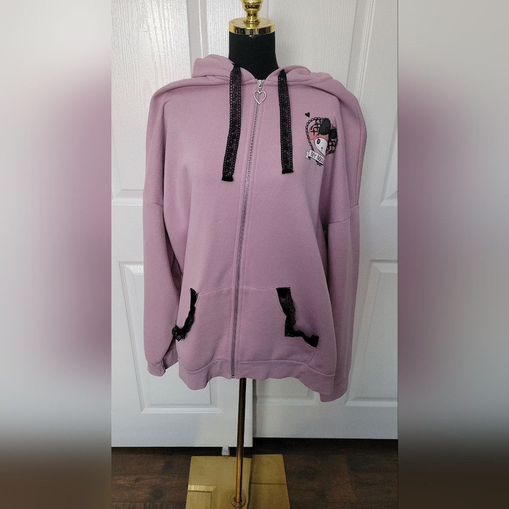 Sanrio My Melody Pink Hooded Jacket with Ribbon Details - Picture 2 of 11